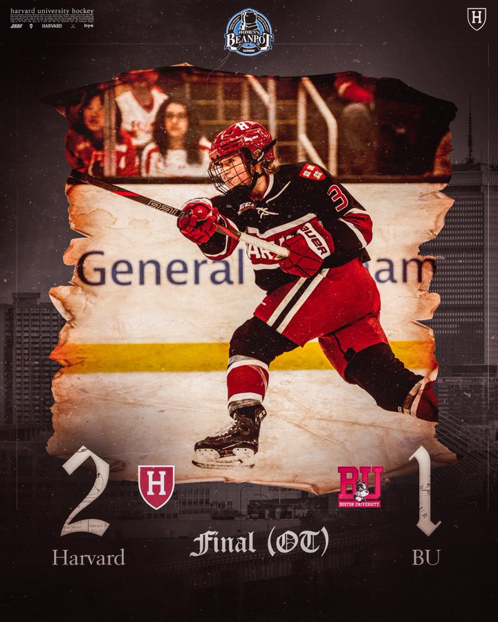 The Beanpot is Crimson!